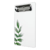 Minimale grüne botanische Mini-Clipmappe Mini Klemmbrett (Gewinkelt2)