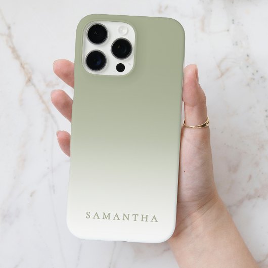 Minimale grüne Gradienten-Moderne elegante Persona Case-Mate iPhone Hülle