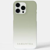 Minimale grüne Gradienten-Moderne elegante Persona Case-Mate iPhone Hülle (Rückseite)