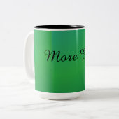 Minimale grüne Kaffeetasse | Einfaches Trinkgeschi (Vorderseite Links)
