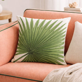 Minimale grüne tropische botanische Palme  Kissen