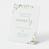 Minimale Grünflächen teilen sich ein Brautparty Sockelschild (Vorderseite)