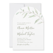 Minimale Grünkalligraphie Rustikale Salbei Hochzei