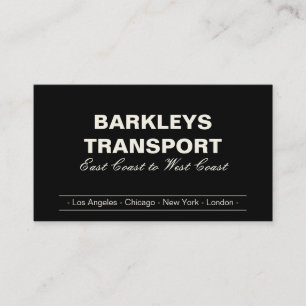 Minimale Halterungen Creme/Schwarz Visitenkarte