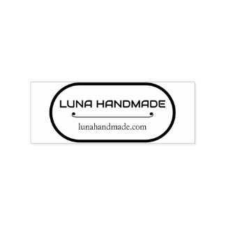 Minimale handgefertigte Geschäfts-Adressstempel Gummistempel