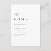 Minimale handgeschriebene Skripteindrücke Begleitkarte (Vorderseite)