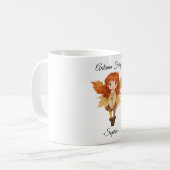Minimale Herbstfee – Personalisierter Becher Kaffeetasse (Vorderseite Links)