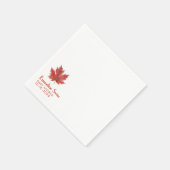 Minimale Herbstlaub-Babyshower-Serviette Serviette (Ecke)