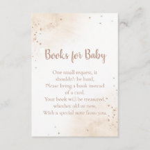 Minimale Herz Bücher für Baby Karte – Rosafarben