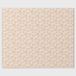 "Minimale Herzliebe-Verpackungspapier – Beige Ästh Geschenkpapier