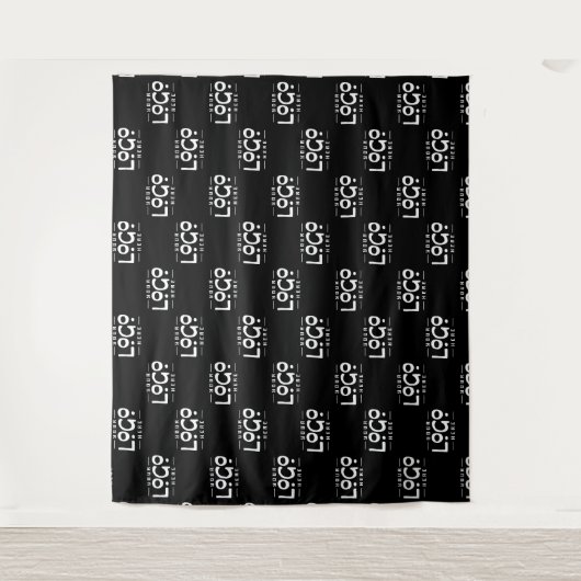 Minimale Hintergrundinformationen für das Schwarz- Wandteppich (Vorderseite)