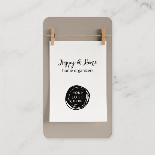 Minimale Hinzufügen Ihrer Logo-Organisation Visitenkarte (Vorderseite)