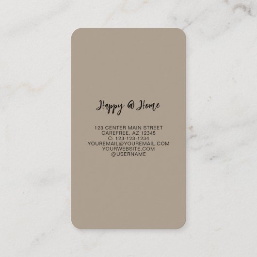 Minimale Hinzufügen Ihrer Logo-Organisation Visitenkarte (Rückseite)