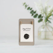 Minimale Hinzufügen Ihrer Logo-Organisation Visitenkarte (Stehend Vorderseite)