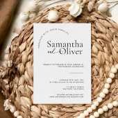 Minimale Hochzeit Einladung einfaches modernes Des