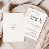 Minimale Hochzeit Einladung einfaches modernes Des