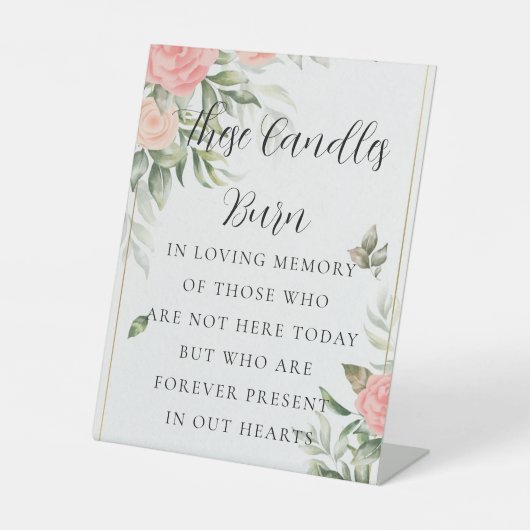 Minimale Hochzeit im Zeichen des liebenden Gedächt Sockelschild (Vorderseite)