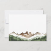 Minimale Hochzeit RSVP Karte (Rückseite)