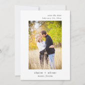 Minimale Hochzeit Speichern Sie die Datumskarte Save The Date (Vorderseite)