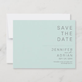 Minimale Hochzeit Speichern Sie die Datumskarten