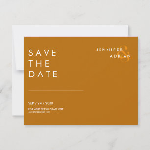 Minimale Hochzeit Speichern Sie die Datumskarten