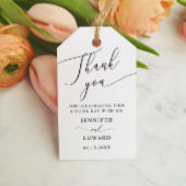 Minimale Hochzeit Vielen Dank Geschenkanhänger