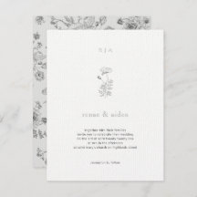 Minimale Hochzeiten, botanische Hochzeiten