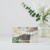 Minimale Hochzeitfotografie Visitenkarte (Stehend Vorderseite)