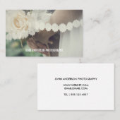 Minimale Hochzeitfotografie Visitenkarte (Vorne/Hinten)