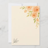Minimale Hochzeitseinladung Vorlage – Elegant (Rückseite)