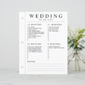 Minimale Hochzeitsplanerin 12 - 5 Monate Ringbuchs (Stehend Vorderseite)