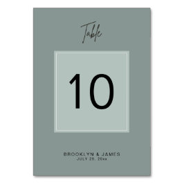 Minimale Hochzeitssaison-Tischnummern Tischnummer