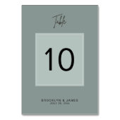 Minimale Hochzeitssaison-Tischnummern Tischnummer (Vorderseite)