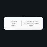 Minimale Hochzeitsticker für Rücksendeadressen-Auf<br><div class="desc">Unsere minimalen Adressetiketten sind ideal,  um Ihre Daten oder Hochzeitseinladungen zu speichern. Dieser Artikel ist Teil unserer Goldie Kollektion G100,  bitte kaufen Sie unseren Shop für passende Produkte.</div>