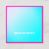 Minimale holografische Visitenkarte (Rückseite)