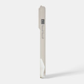 Minimale Hülle für das iPhone mit Buchstabe I – Äs iPhone 15 Pro Hülle (Linke Seite)