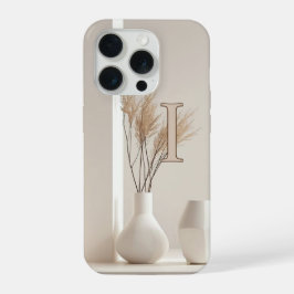 Minimale Hülle für das iPhone mit Buchstabe I – Äs iPhone 15 Pro Hülle
