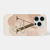Minimale Hülle mit Buchstabe A – Modernes Initial- iPhone Hülle (Rückseite (Horizontal))