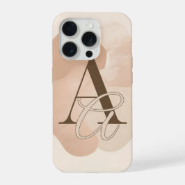 Minimale Hülle mit Buchstabe A – Modernes Initial- iPhone 15 Pro Hülle