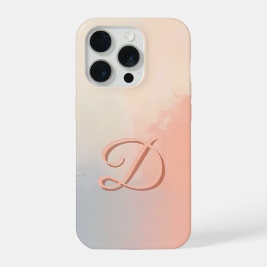 Minimale Hülle mit Buchstabe D für das Telefon – Ä iPhone Hülle (Rückseite)