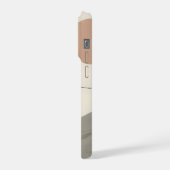 Minimale Hülle mit Buchstabe F – Ruhiges ästhetisc iPhone Hülle (Linke Seite)