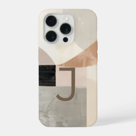 Minimale Hülle mit Buchstabe J fürs Handy – Ruhige iPhone 15 Pro Hülle