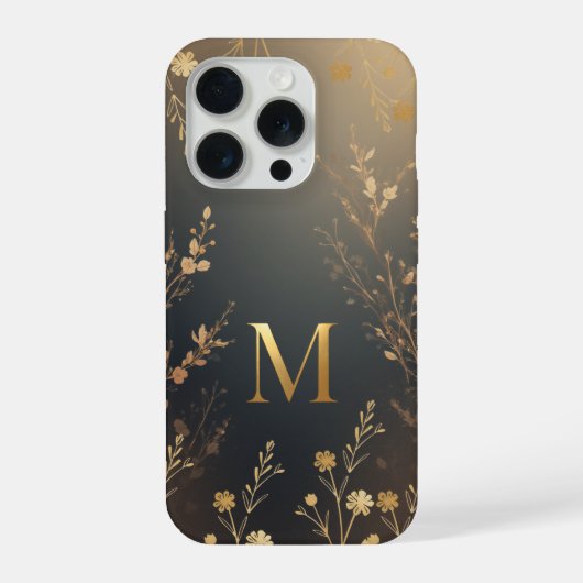 Minimale Hülle mit Buchstabe M – Ästhetischer abst iPhone Hülle (Rückseite)