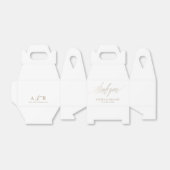 Minimale Imitate Goldkalligrafie Hochzeit Geschenkschachtel (Ungefaltet)