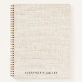 Minimale Imitats - Canvas Print Monogram Notizblock (Vorderseite)