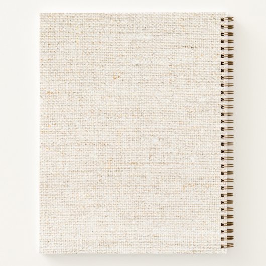 Minimale Imitats - Canvas Print Monogram Notizblock (Rückseite)