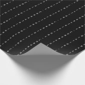 Minimale individuell anpassbare Schwarze GRATULIER Geschenkpapier (Ecke)