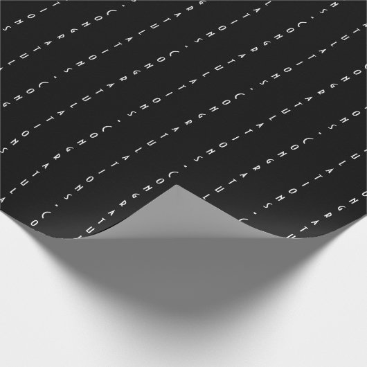 Minimale individuell anpassbare Schwarze GRATULIER Geschenkpapier (Ecke)