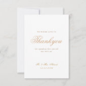 Minimale islamische Goldhochzeit Dankeskarte (Vorderseite)