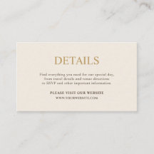Minimale Ivory- und Gold-Hochzeit